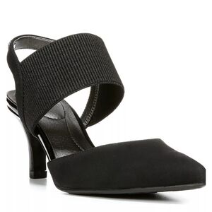 LifeStride Women’s Solace Black Dress Slingback Pumps Sandals Shoes size 6M